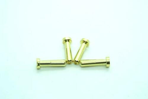 4pk Low Profile 4mm Gold Plated Bullet Lipo Battery Connectors image 0