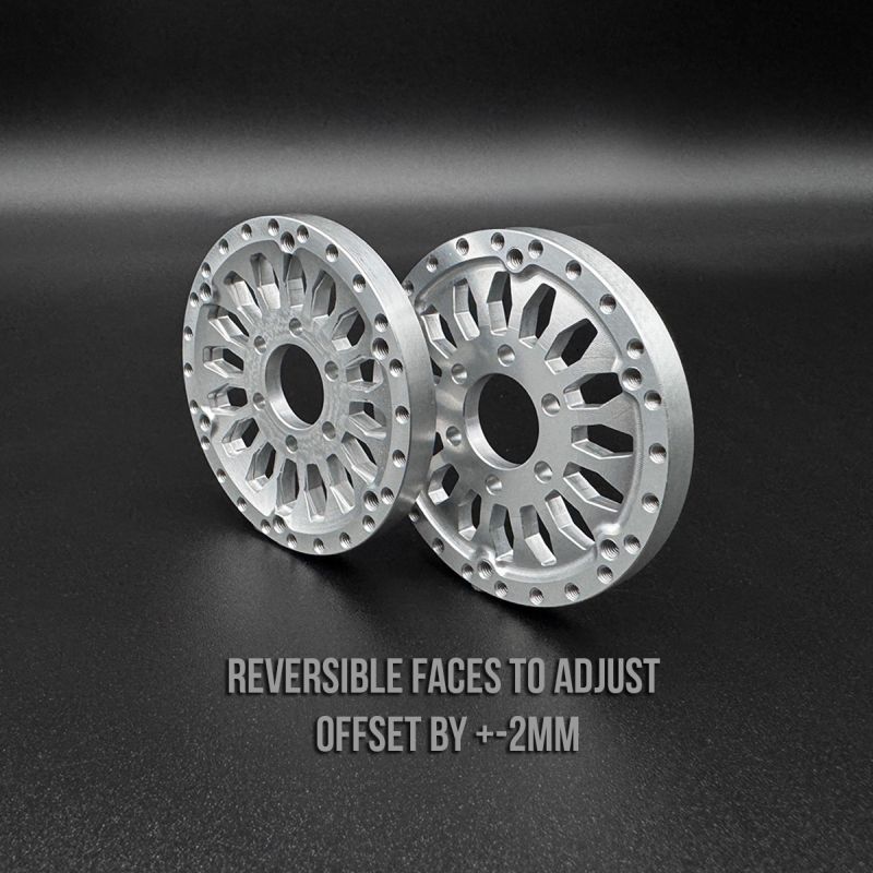 Reefs RC Shield 1.9 Beadlock Wheels w/ Reef Hubs &amp; Rings (2pk) REEFS204 image 1
