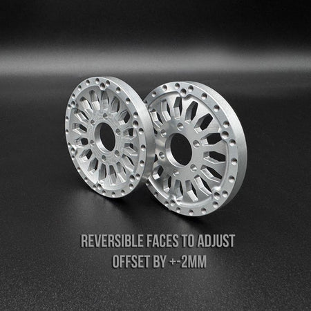 Reefs RC Shield 1.9 Beadlock Wheels w/ Reef Hubs &amp; Rings (2pk) REEFS204 image 1