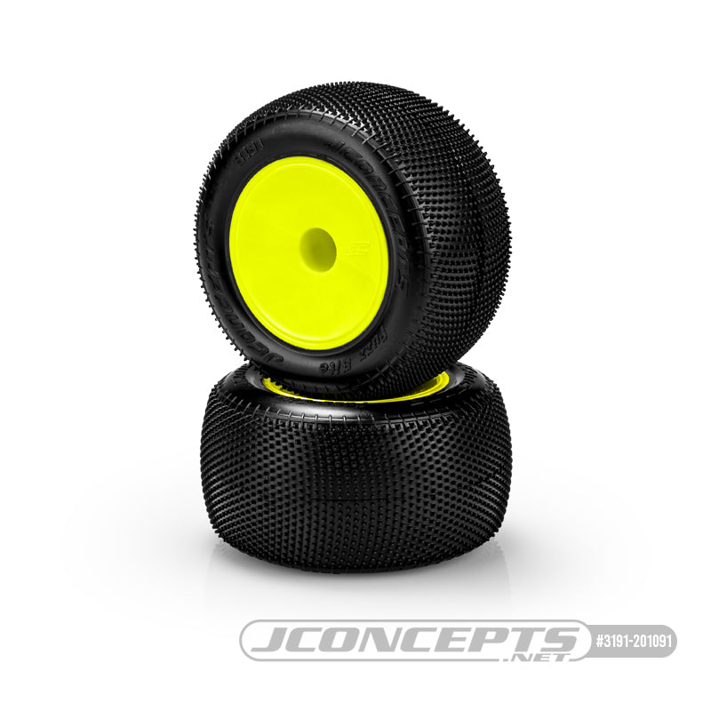 Jconcepts Fuzz Bite Pink 2.2" Stadium Truck Tire Mounted 3354Y Wheel 3191201091 image 0