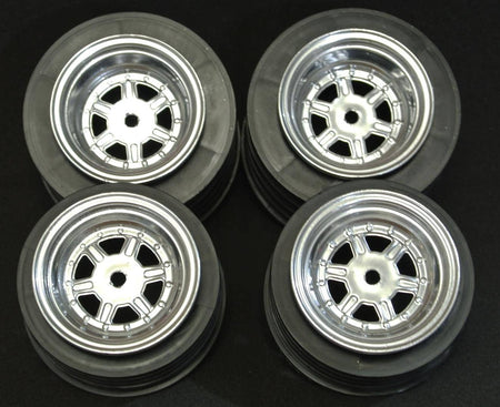 CHROME DE Racing Gambler Sprint Car Wheels Set of 4 Front and Rear image 0