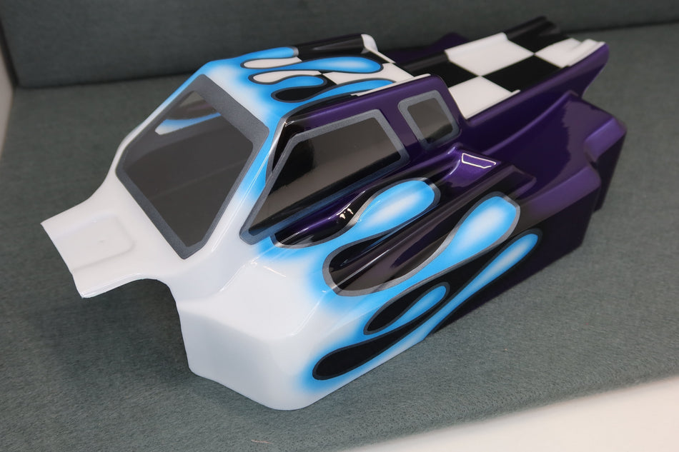 Ron's Reserve Series Custom Airbrush Painted Body RC8B4E RC8B4.1e RC8B4.2e Buggy