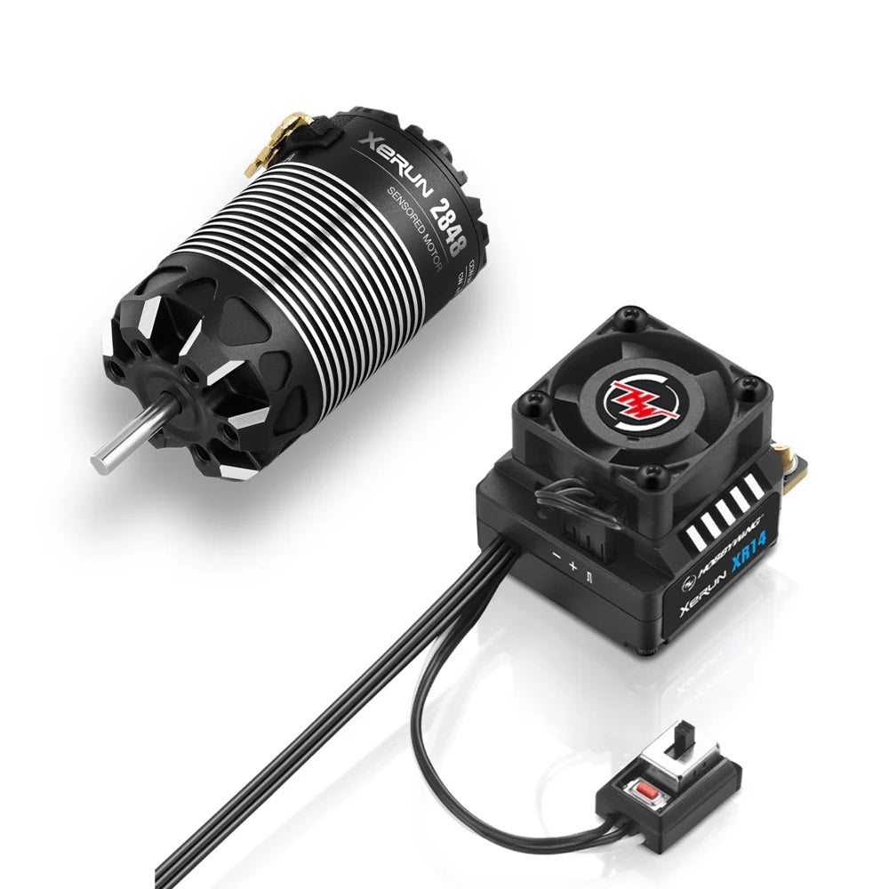 Hobbywing Xerun XR14 ESC &amp; 2848 SD 4000KV Motor Combo 38010609 HWI38010609 image 0
