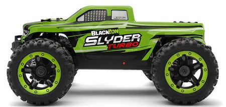 BlackZon Slyder MT Turbo 1/16 4WD RTR 2S Brushless Monster ruck Green 540200 image 0
