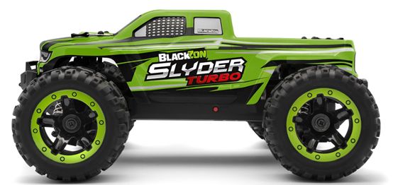 BlackZon Slyder MT Turbo 1/16 4WD RTR 2S Brushless Monster ruck Green 540200 image 0