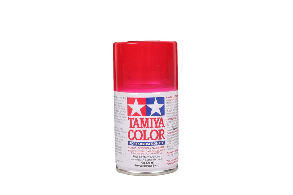 Tamiya Polycarbonate Lexan Paint PS-37 Translucent Red Spray Can TAM86037 86037 image 0
