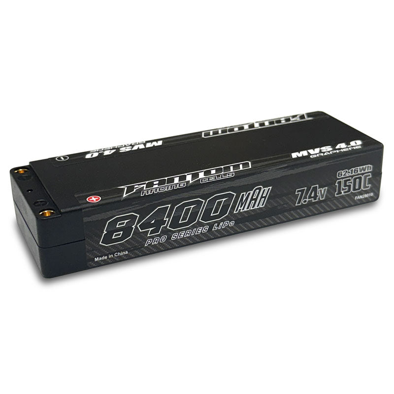Fantom 8400mAh 150C 7.4v (2S) 2-Cell MVS 4.0 Graphene Pro Serie LiPo FAN26010 image 0