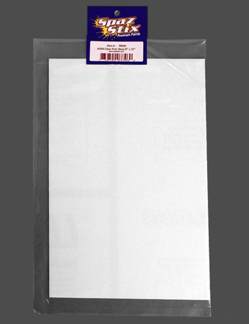 Spaz Stix 0.030 inch Thick Clear Lexan Polycarbonate Sheet 8x12 inch SZX95030 image 0