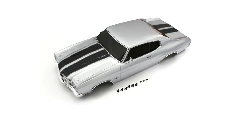 Kyosho 1/10 Chevy Chevelle SS 454 LS6 SilverPainted Body Fazer FZ02L FAB702SB image 0
