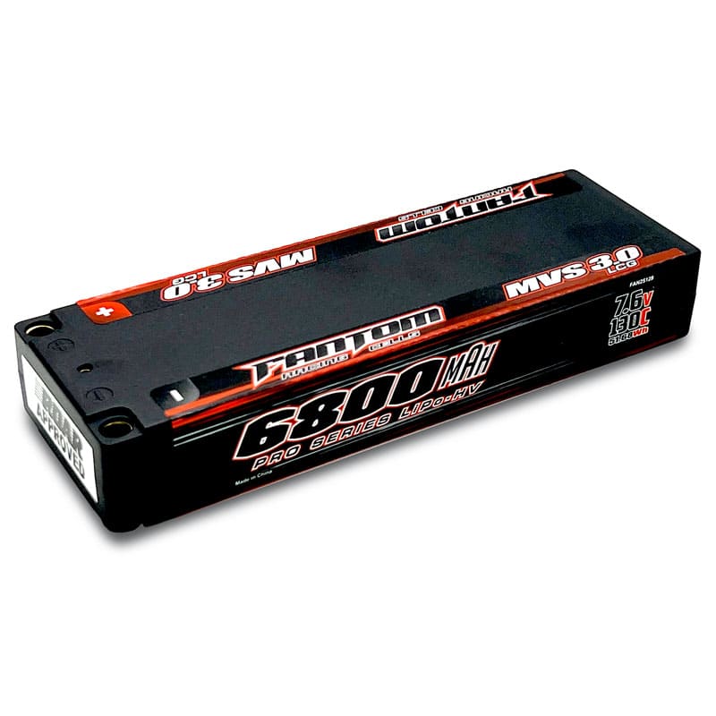 Fantom 6800mAh 130C 2S LCG MVS 3.0 PRO HV Silicon Graphene LiPo Battery FAN25128 image 0