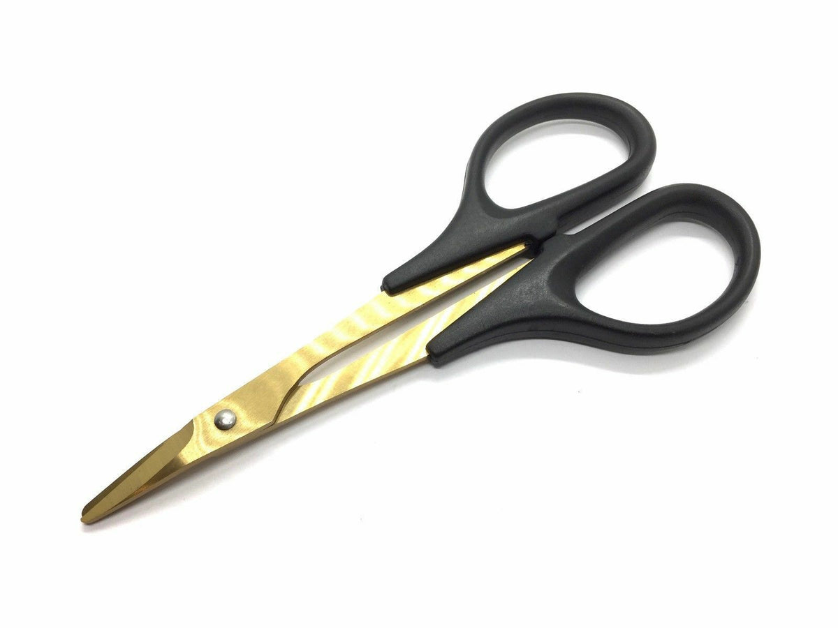 Hobby Scissors Curved Titanium Coated for RC Car Truck Lexan Body image 0