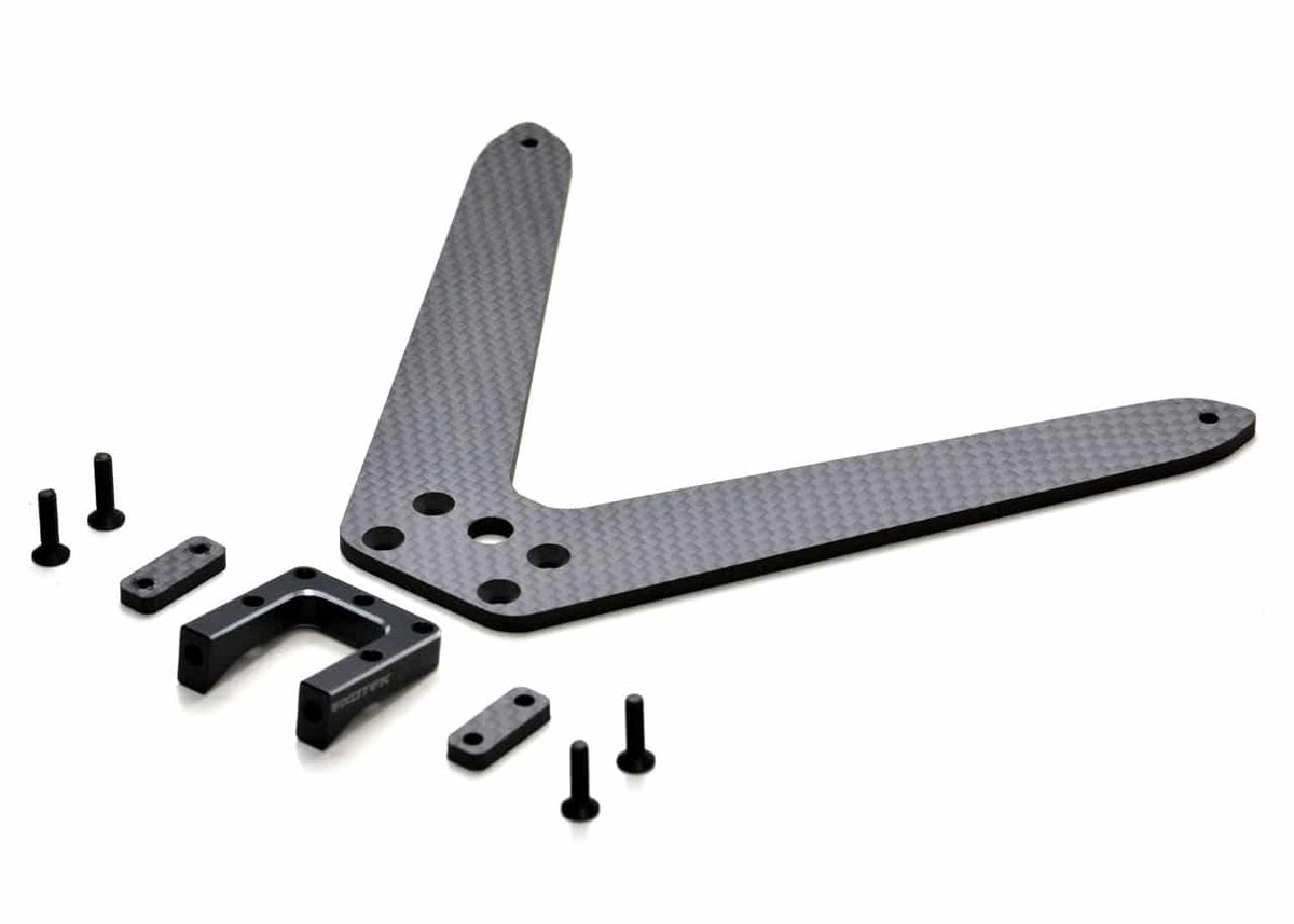 Exotek Losi TLR 22s Pro Rear Aluminum &amp; Carbon Body Mount Set EXO2066 2066 image 0