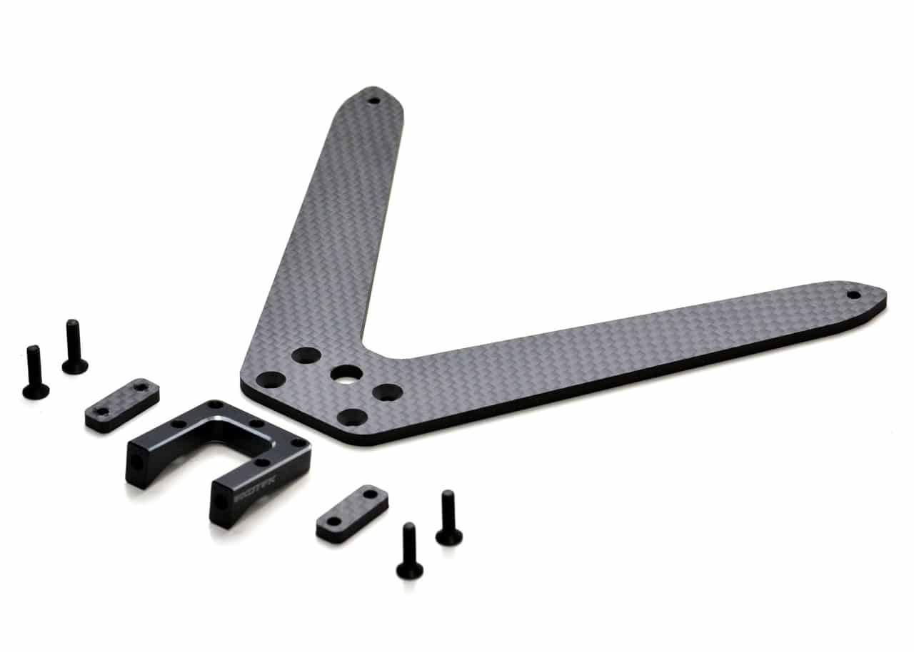 Exotek Losi TLR 22s Pro Rear Aluminum &amp; Carbon Body Mount Set EXO2066 2066 image 0
