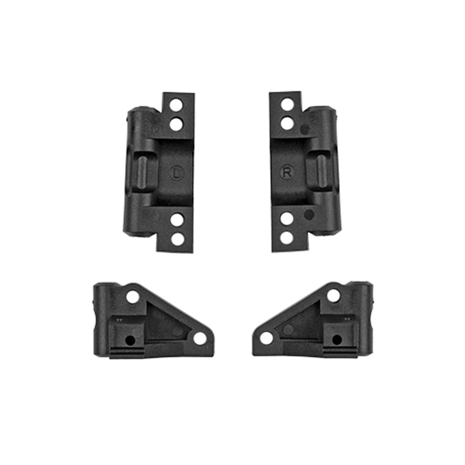 Team Associated RC10 Front and Rear Arm Mounts Set (Black) 6401
