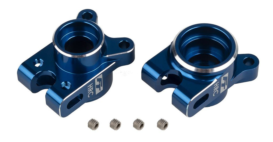 Team Associated B7 &amp; B7d Factory Team Aluminum Rear Hub HRC Set BLUE 92473 image 0