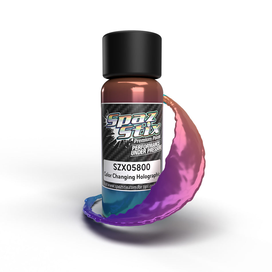 Spaz Stix Holographic Color Changing Airbrush Ready Paint 2oz SZX05800 05800 image 0