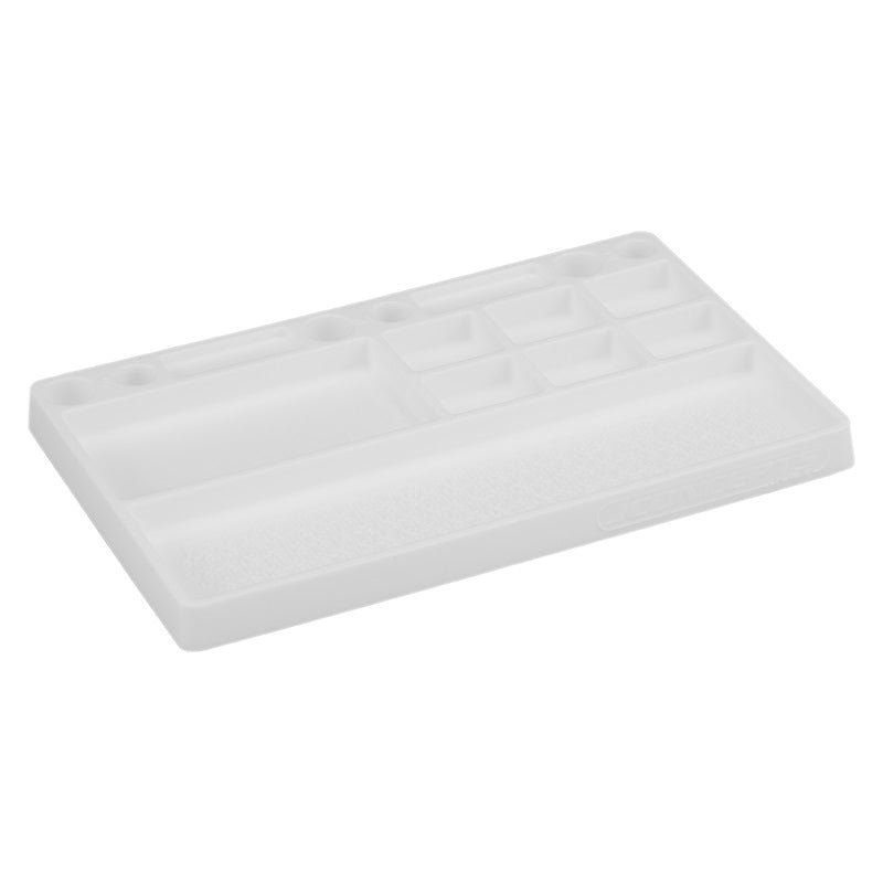 Jconcepts Rubber Parts Tray White for 1/10 and 1/8 Vehicles 25503 image 0