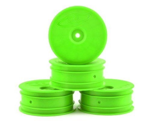 DE Racing Speedline Buggy Front Wheels for Associated B6.3 B6.4 B6.4d Kyosho RB6 Green DER-SB4-AFG image 0
