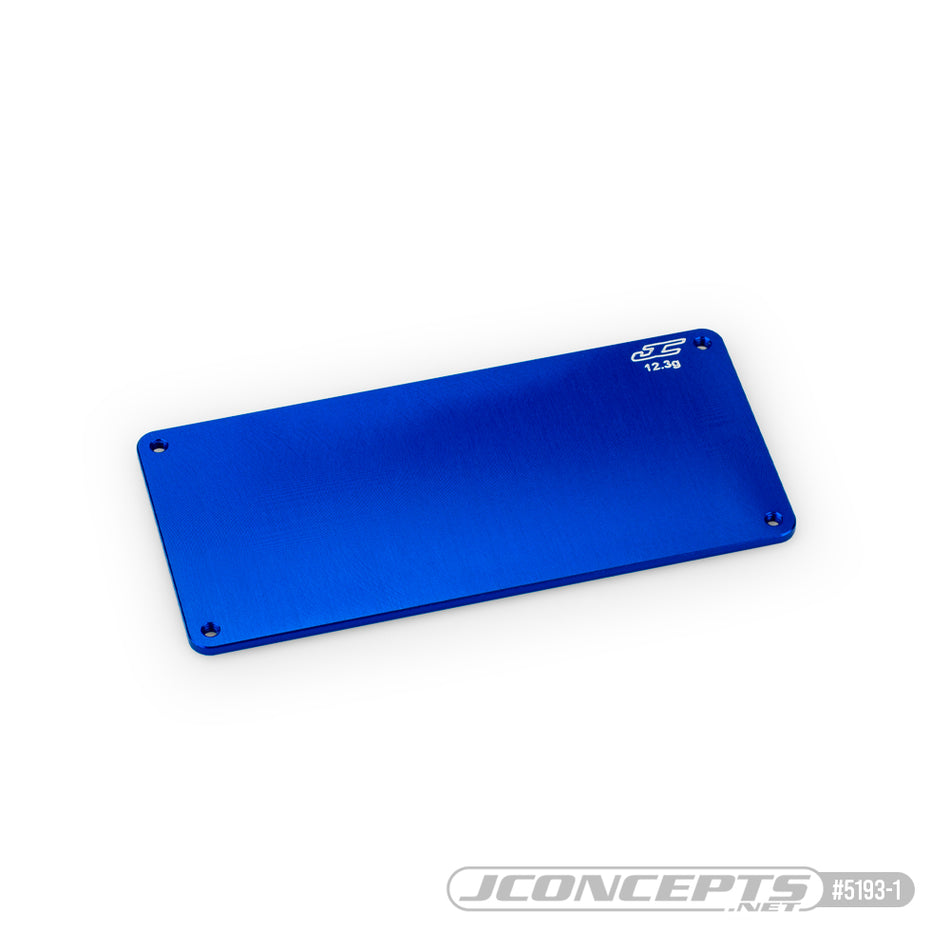 Jconcepts Aluminum Electronics Plate 12.3g Blue for Associated B7 B7D 51931 image 0