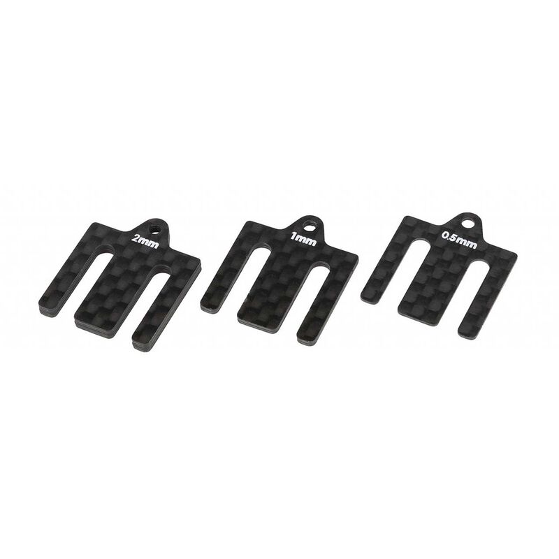 Team Associated FT Front Bulkhead Shims Carbon Fiber for B7 &amp; B7D Buggy 92438 image 0