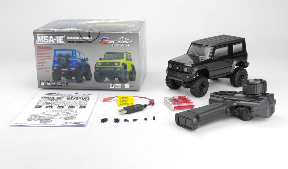 Carisma MSA-1E 1/24 Suzuki Jimny JB74 Scale Crawler RTR Black 83068 CIS83068 image 0