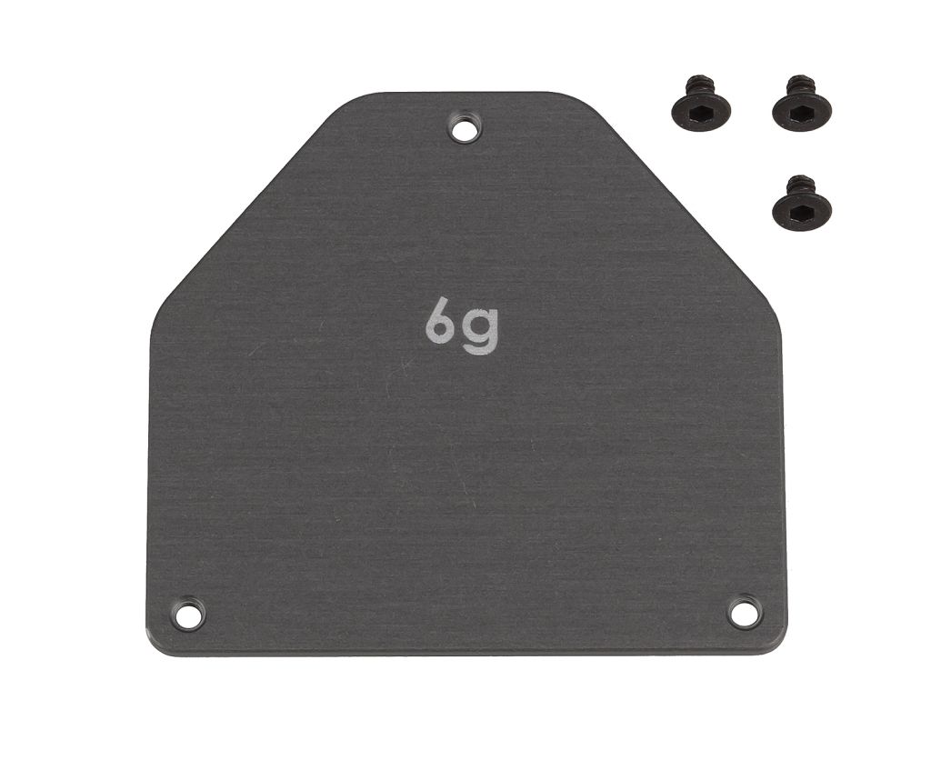 Team Associated FT Aluminum Servo Weight Plate 6g for B7 &amp; B7d Buggy 92444 image 0