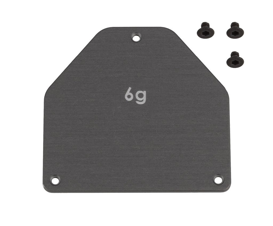 Team Associated FT Aluminum Servo Weight Plate 6g for B7 &amp; B7d Buggy 92444 image 0