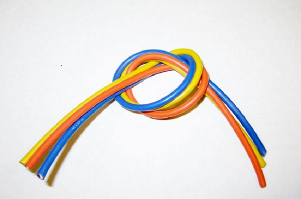 TQ Wire 13 Gauge Super Flexible Wire- 1' ea. Blue, Yellow, Orange TQW1304 image 0