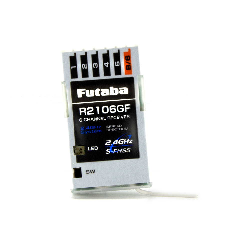 Futaba R2106GF 2.4GHz S-FHSS 6-Channel Micro Receiver 01102201-3 image 0