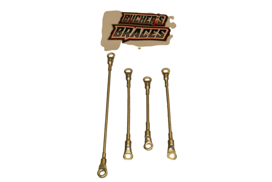 Bucher's Braces for 1/10 Decked Late Model &amp; Midwest Mod MWM Bodies Silver image 0