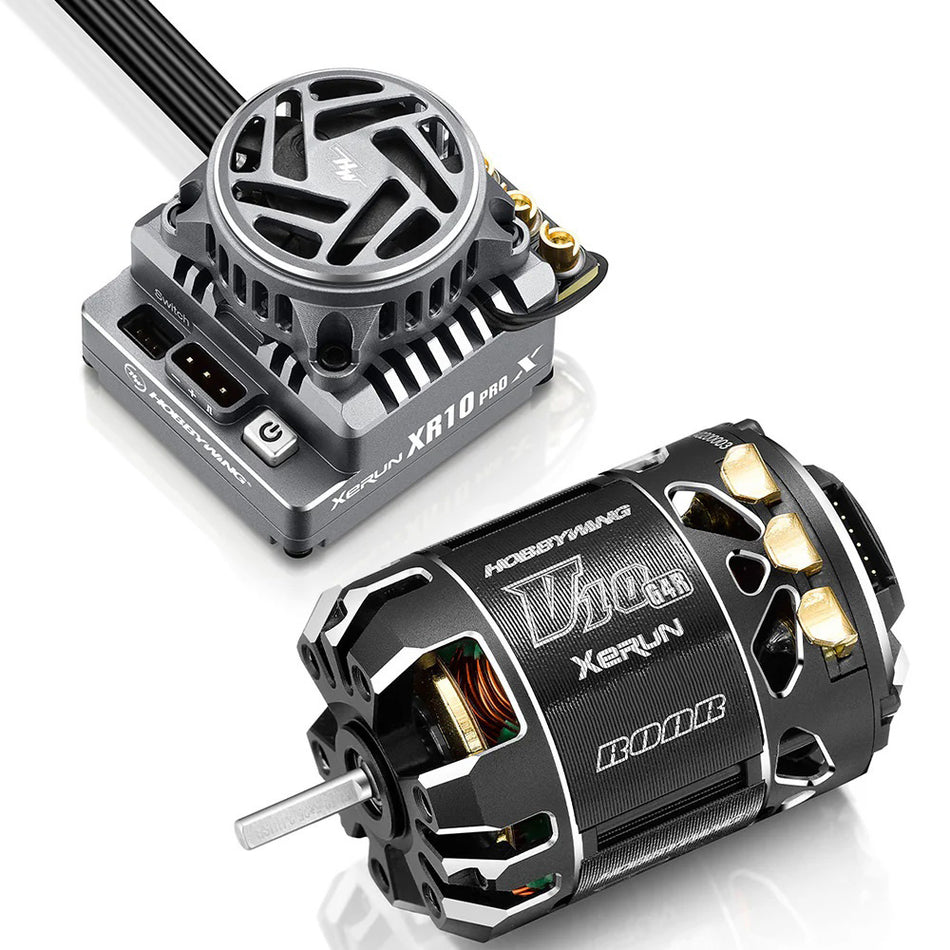 Hobbywing XR10 Pro G3X ESC + V10 G4R 17.5T Turn Motor Combo 38020455