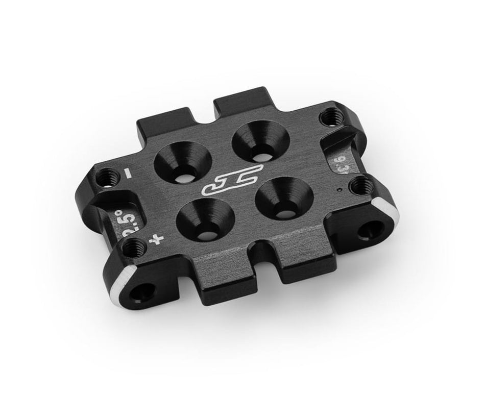 Jconcepts Aluminum Front Bulkhead for B7 B7d Buggy 2.5 Degree 9.3g Black 51842 JCO51842 image 0