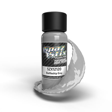 Spaz Stix Battleship Gray Airbrush Ready Paint 2oz Bottle SZX12120 12120 image 0