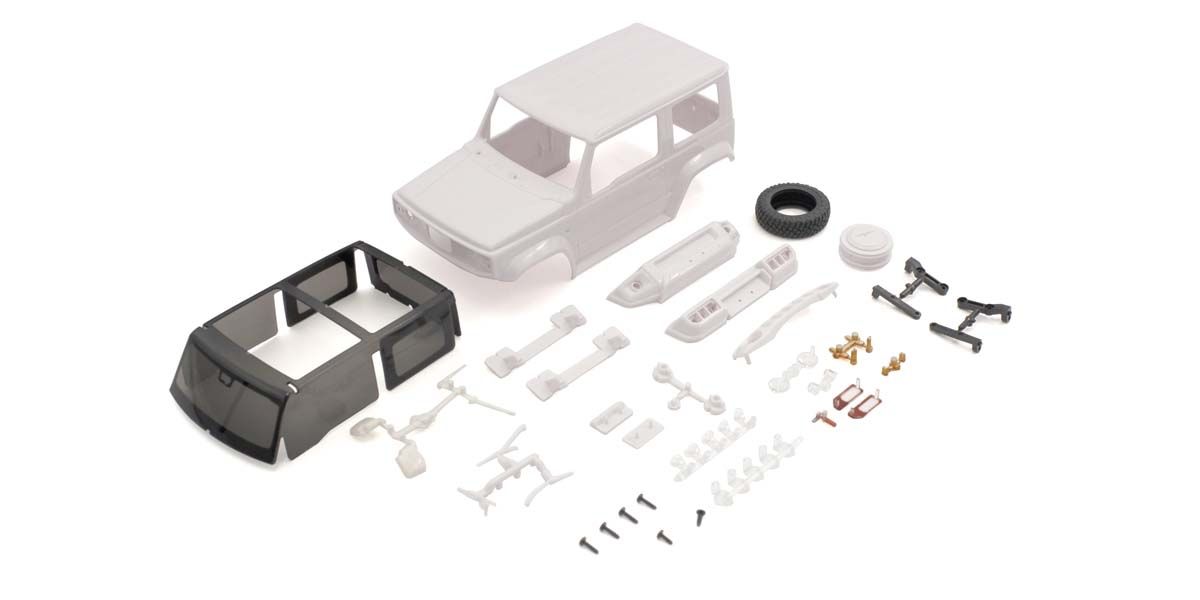 Kyosho Suzuki Jimny Sierra White Mini Z Body Set MXN03 image 0