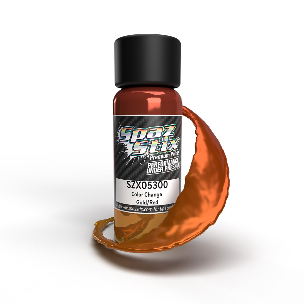 Spaz Stix Gold to Red Color Changing Airbrush Ready Paint 2oz SZX05300 05300 image 0