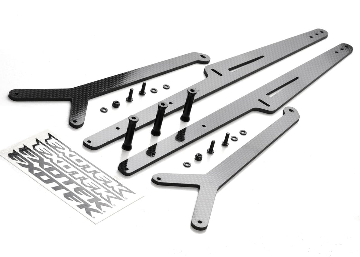 Exotek Carbon Fiber Ladder Wheelie Bar X-Long Losi 22s Drag Adjustable 2033 image 1