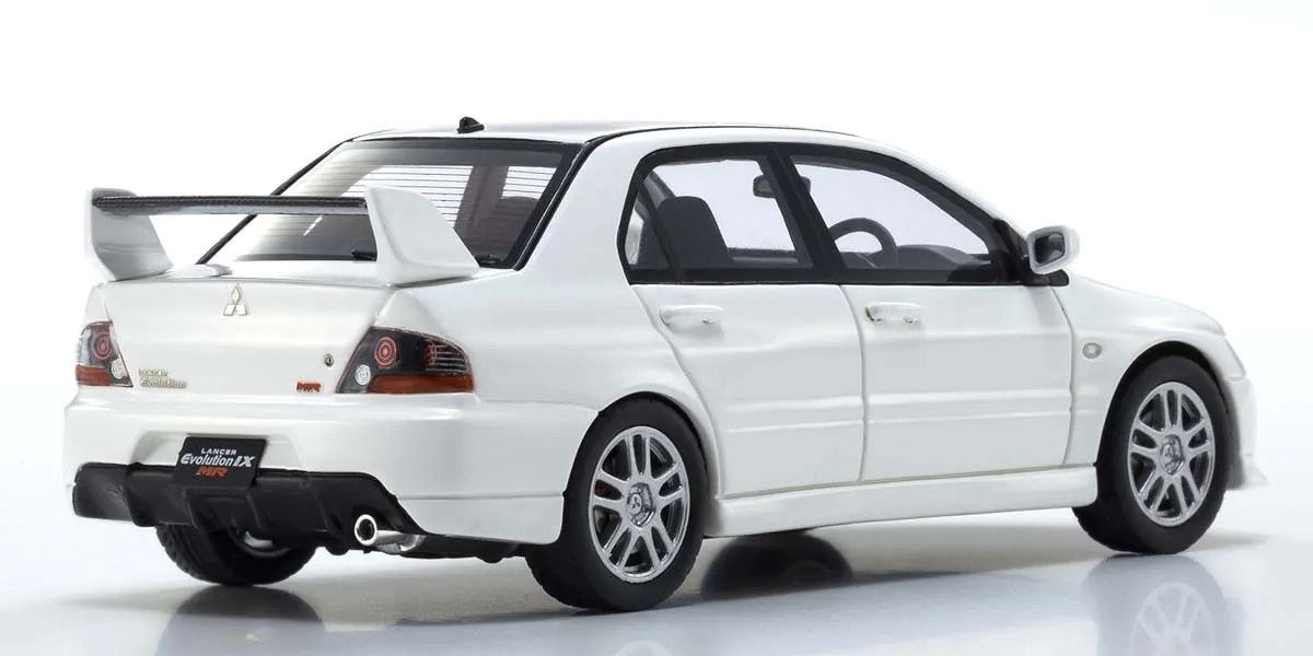 Kyosho 1/43 Scale Mitsubishi Lancer Evolution IX MR (White) DieCast KSR43111W image 1