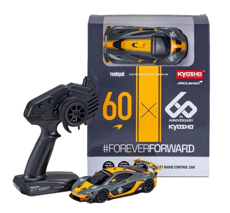 Kyosho Mini-Z RWD Readyset McLaren P1 GTR 60th Anniversary 32349GO image 0