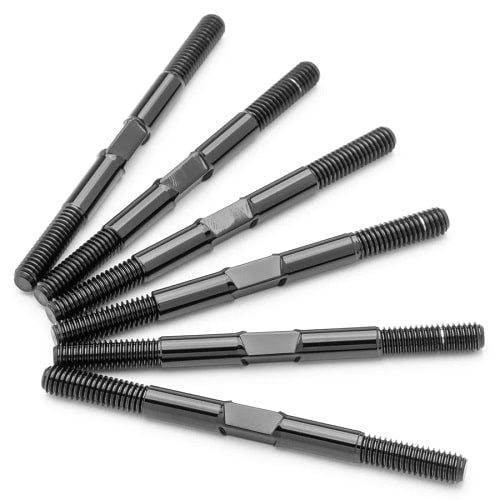 1UP Pro Duty Titanium Turnbuckle Set for Associated B6.4 &amp; B6.4D Buggy 740811 image 0