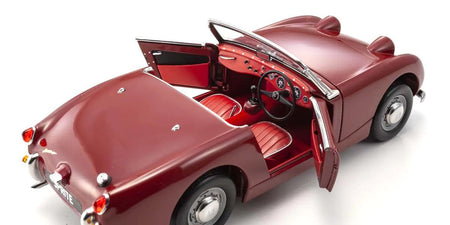 Kyosho 1/18 Scale Austin Healey Sprite (Cherry Red) Die Cast Car KS08953R image 2