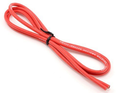 Tekin 12awg Silicon Flex Wire Silicone (Red) 3 feet (3') TT3012 image 0