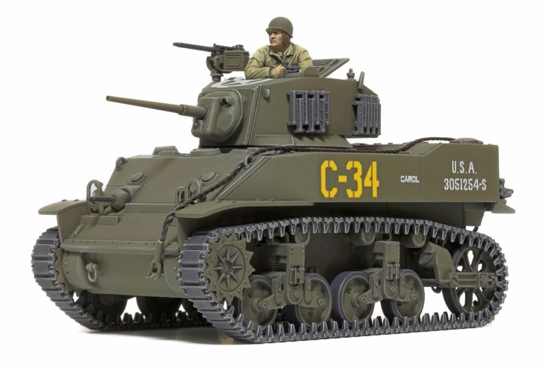 Tamiya 1/48 US LightTank M5A1 Stuart Plastic Model Kit 32606 TAM32606 image 0