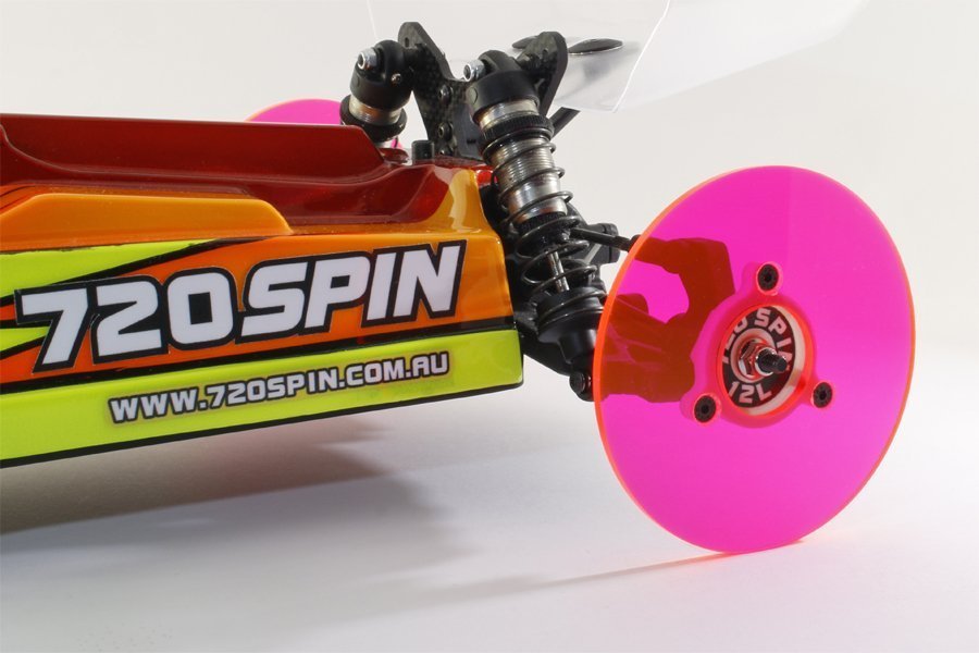 720Spin 1/10 Rear Camber Wheels for Buggy Chassis - Pink image