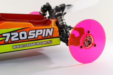 720Spin 1/10 Rear Camber Wheels for Buggy Chassis - Pink image