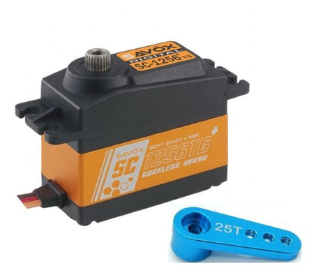 Savox SC-1256TG Plus Standard Size Digital Servo w/ Soft Start &amp; Aluminum Horn image 0