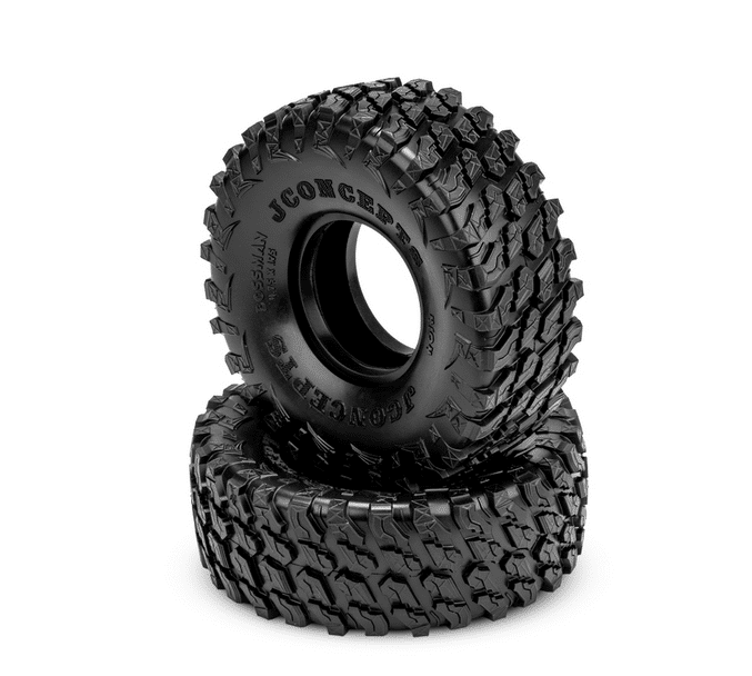 Jconcepts Bossman Green Compound Tires (2) fits 1.0" Crawler Wheels 412902 image 0