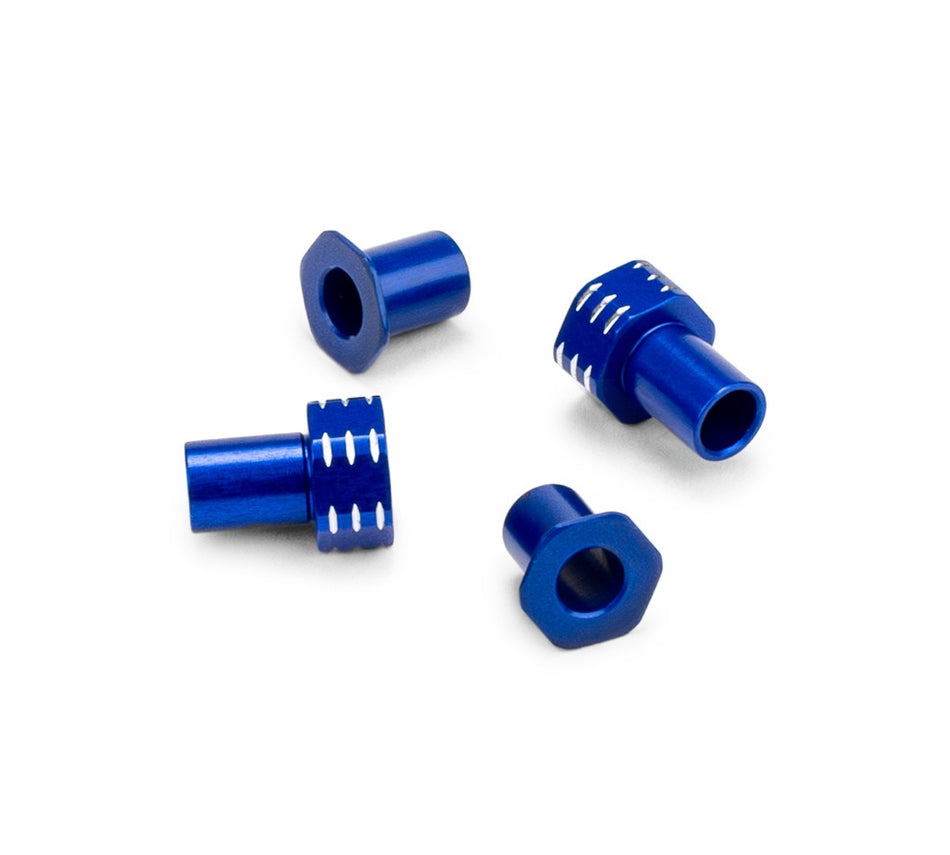 Jconcepts Aluminum Caster Hat Bushings 0/3mm 4pc Blue Associated B7 B7D 51961 image 0