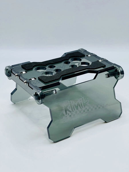 Klinik RC Folding RC Car Stand for 1/18 to 1/10 Scale Cars/Trucks Gray Smoke image 0