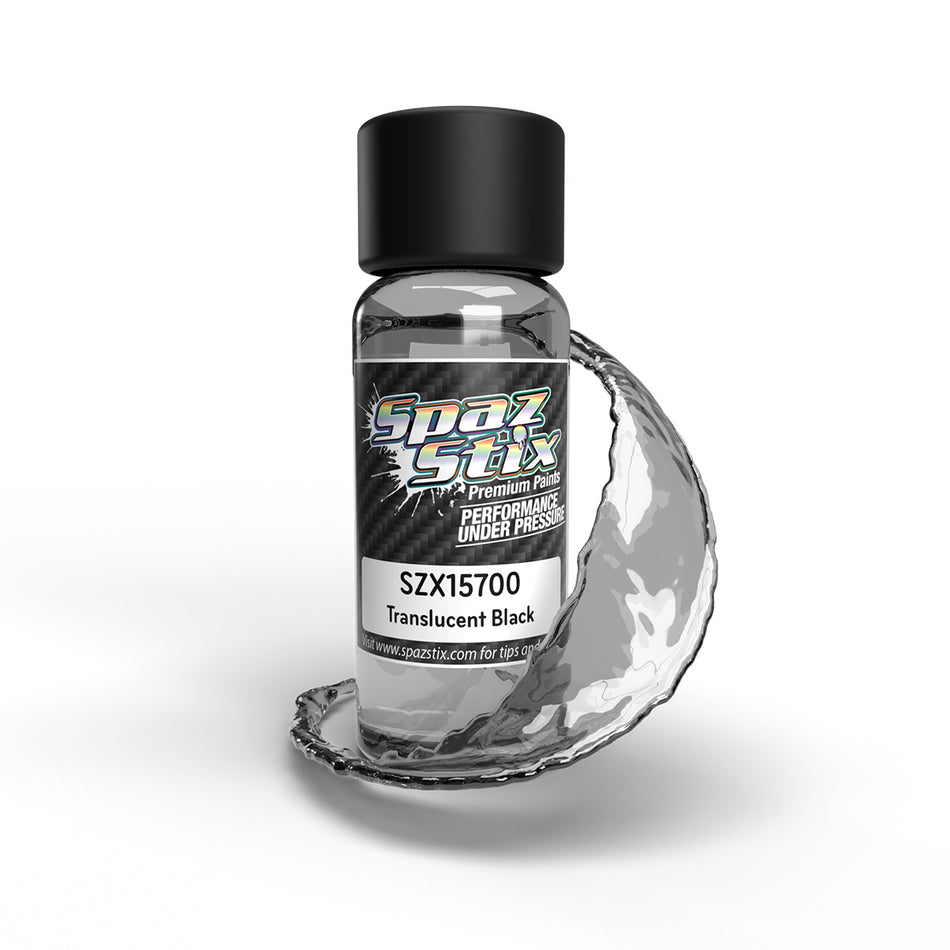 Spaz Stix Translucent Black Window Tint Airbrush Ready Paint 2oz SZX15700 15700 image 0