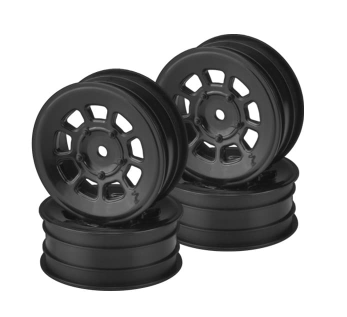 Jconcepts 9 Shot 2.2" Front Wheel Black for B6.3 B6.4 B6.4D YZ2 YZ4 XB2 XB4 JCO3397B image 0